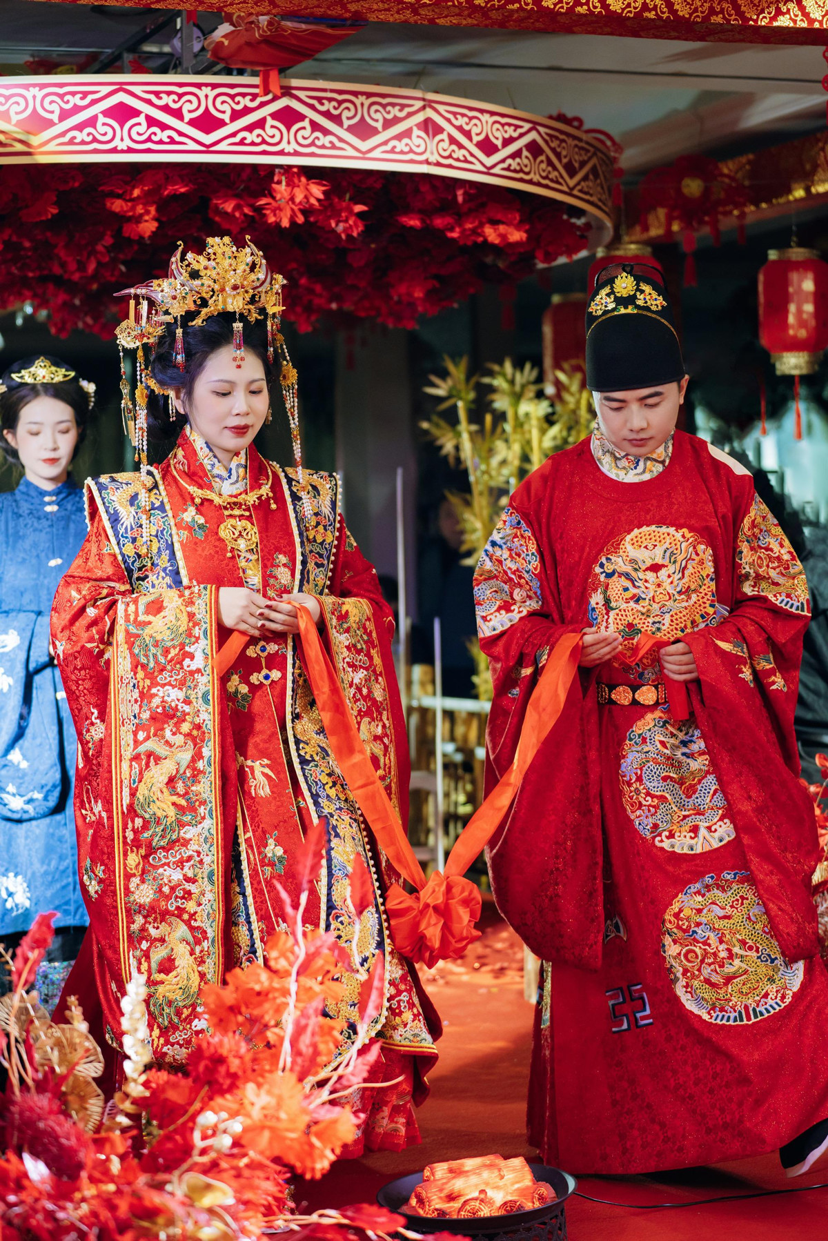 明制婚礼圆满礼成